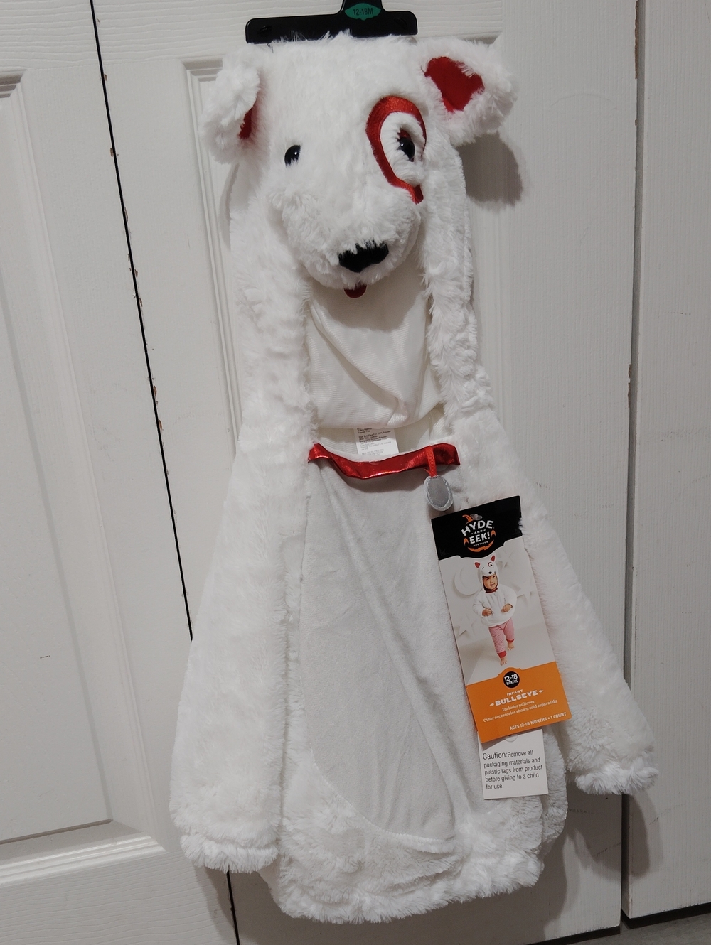 Target Bullseye Mascot Dog Costume Infant 12-18M Hyde & EEK Boutique New Tag